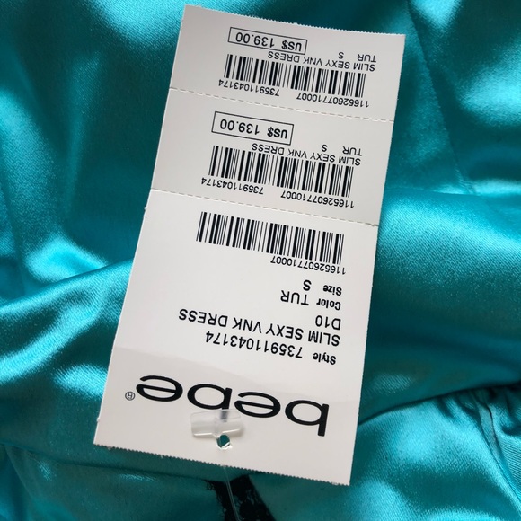 Gorgeous satin dress bebe - Picture 1 of 5